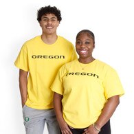 Oregon, McKenzie SewOn, Yellow, Crew Neck, Cotton, Men, Short sleeve, T-Shirt, 502158